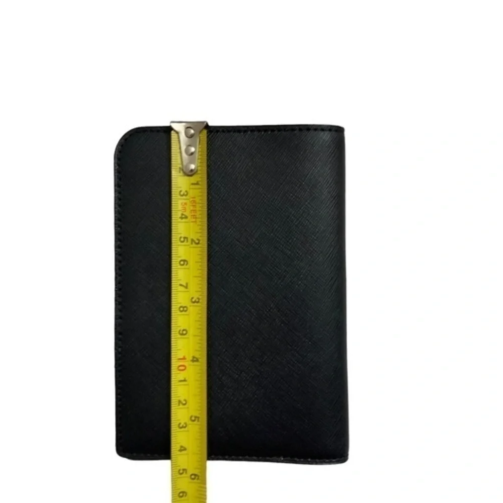 Kate spade black leather passport cover